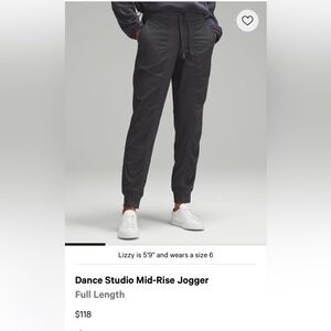 NWOT lululemon dance studio joggers
